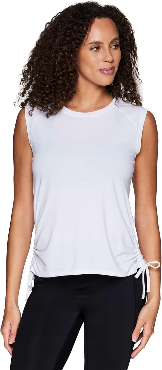 RBX Active Women's Fashion Basics Regular Length Super Soft Flowy Yoga Tank Top
