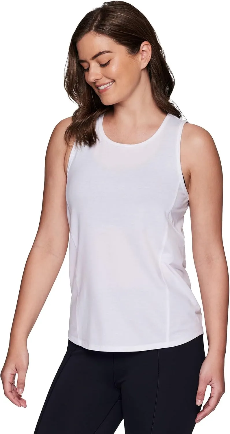 RBX Active Women's Fashion Basics Regular Length Super Soft Flowy Yoga Tank Top
