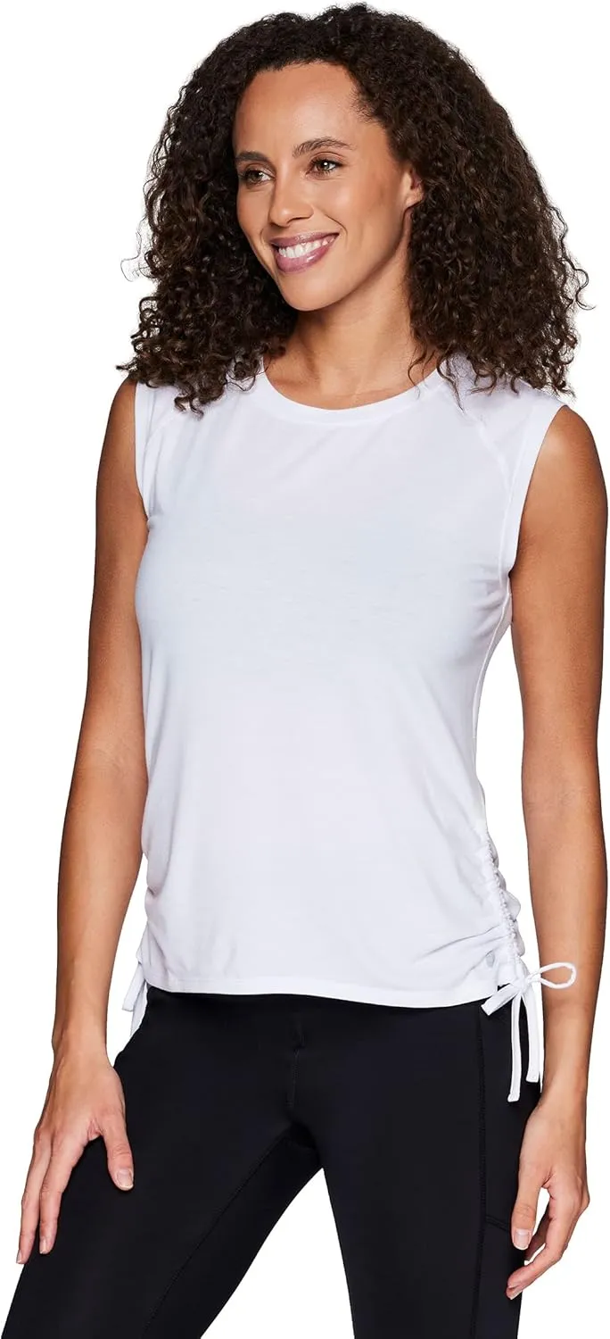RBX Active Women's Fashion Basics Regular Length Super Soft Flowy Yoga Tank Top
