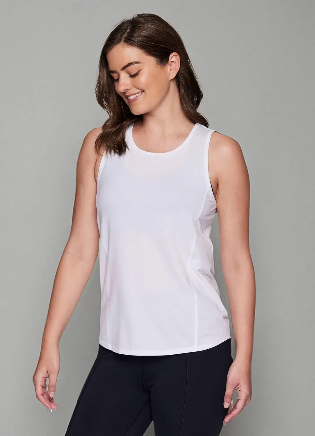 RBX Active Women's Fashion Basics Regular Length Super Soft Flowy Yoga Tank Top