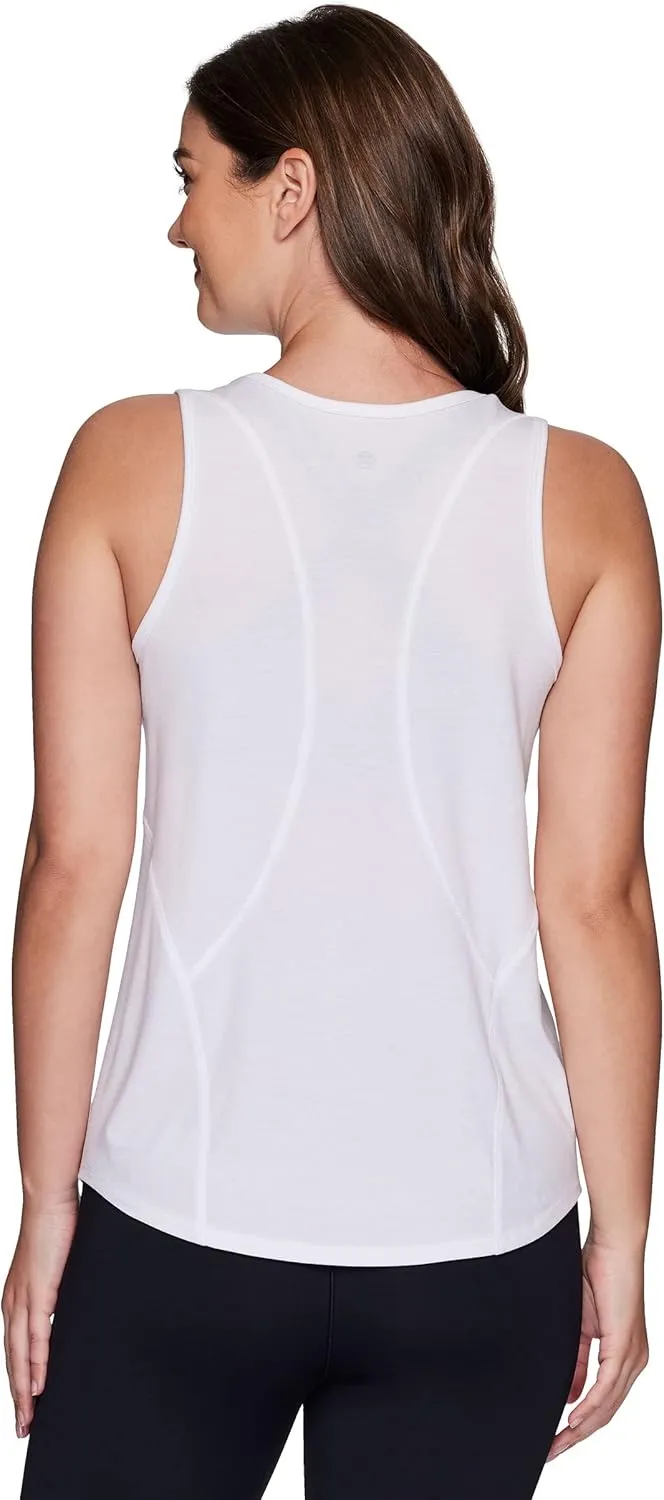 RBX Active Women's Fashion Basics Regular Length Super Soft Flowy Yoga Tank Top