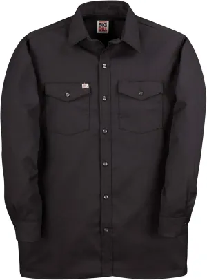 Regular and Big and Tall Long Sleeve Premium Work Shirts to 5XB and 5XT in 5 Colors Made in Canada