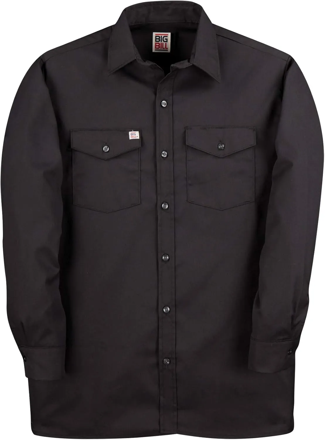 Regular and Big and Tall Long Sleeve Premium Work Shirts to 5XB and 5XT in 5 Colors Made in Canada