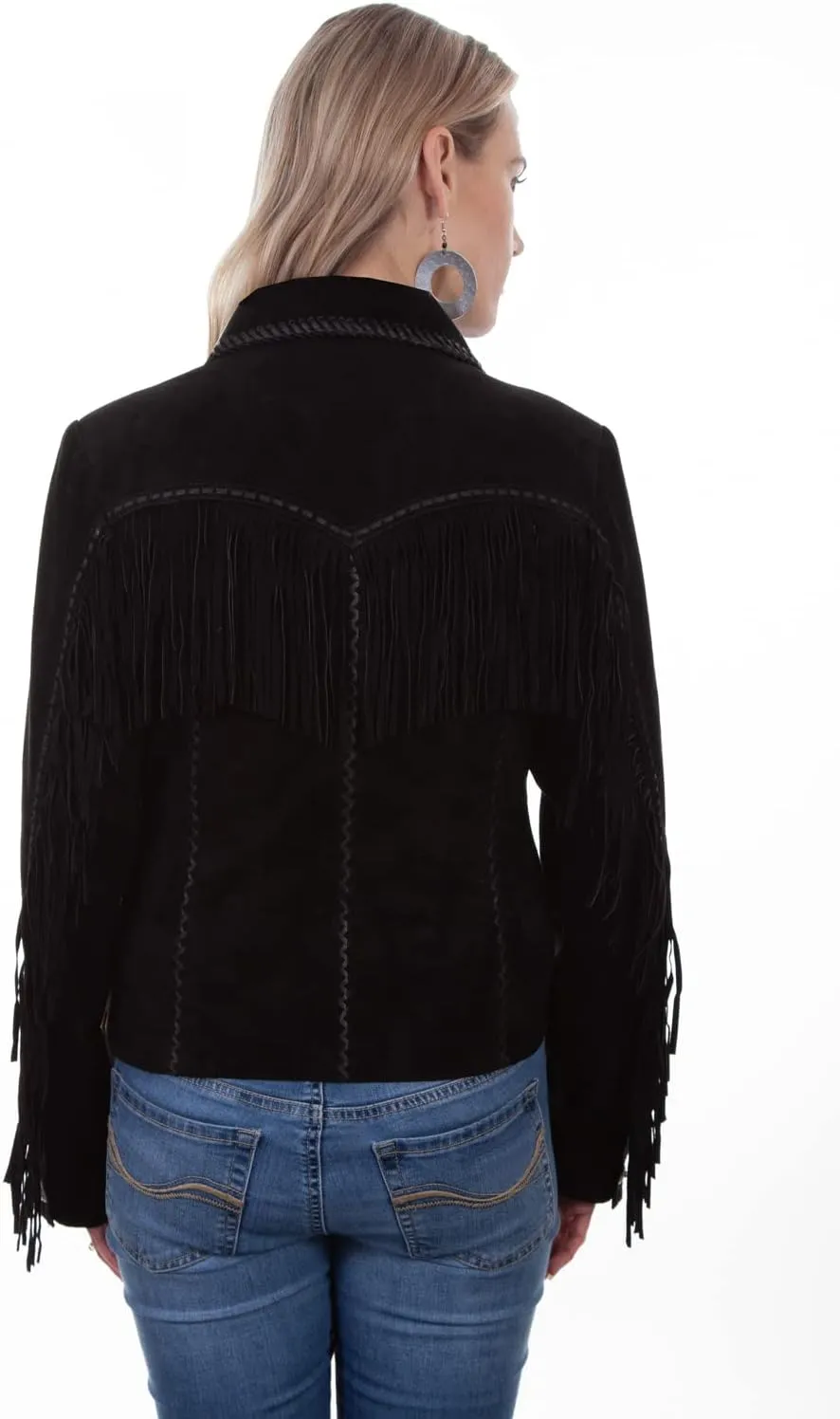 Scully Old Rust Womens Suede Fringe Jacket