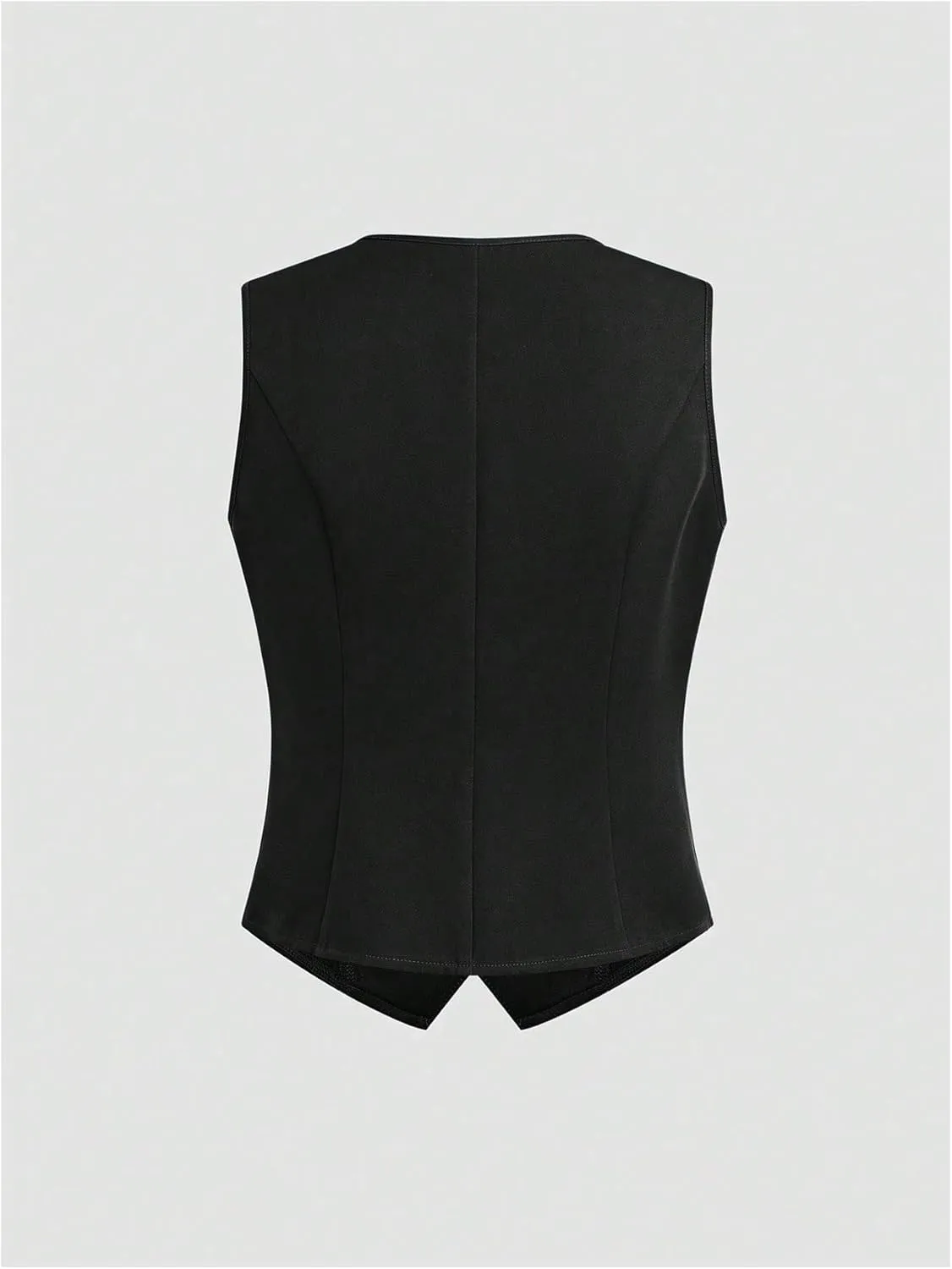 SHENHE Women's Suit Vest Button Down Sleeveless Blazer Waistcoat Dressy Jacket