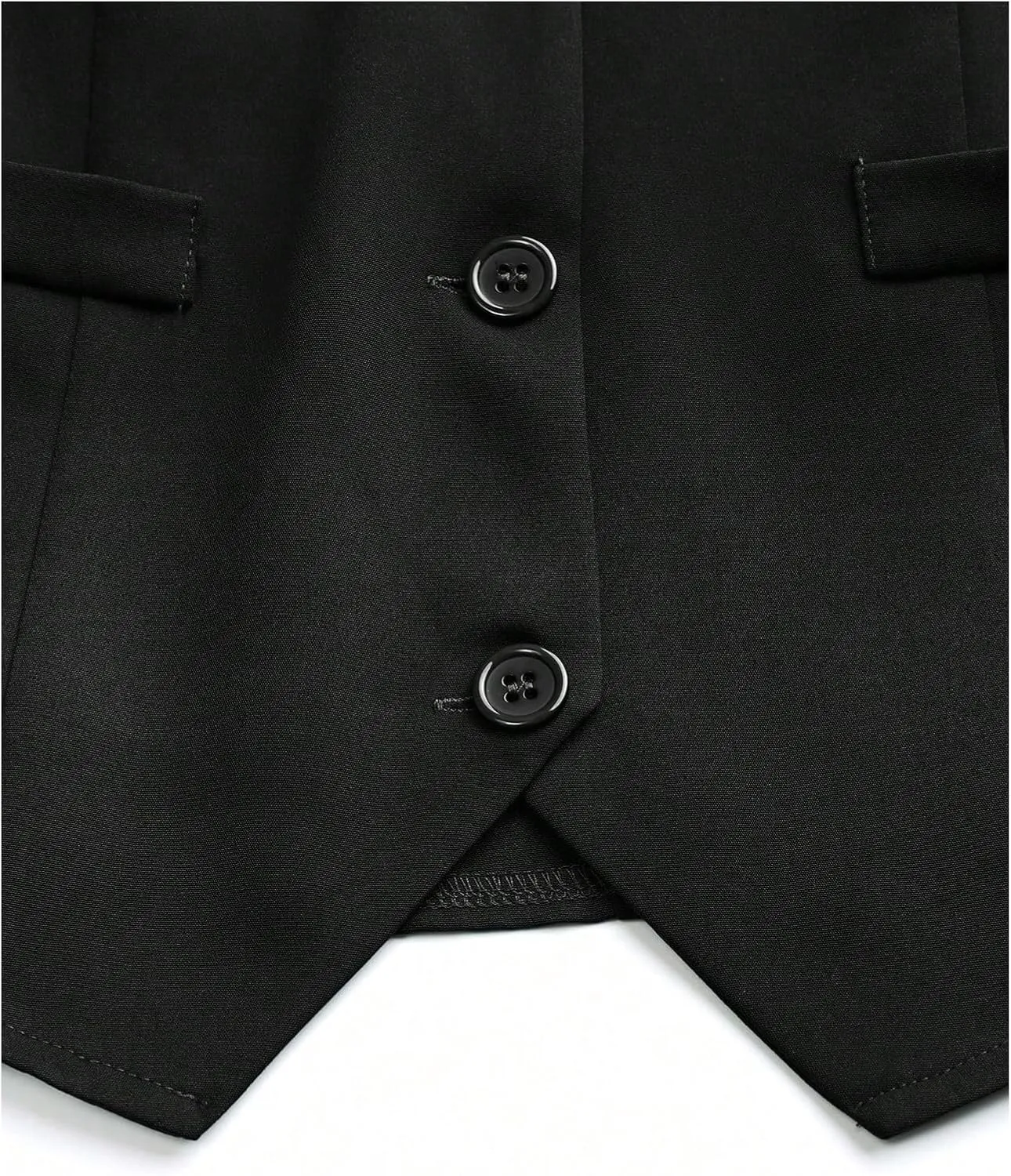 SHENHE Women's Suit Vest Button Down Sleeveless Blazer Waistcoat Dressy Jacket