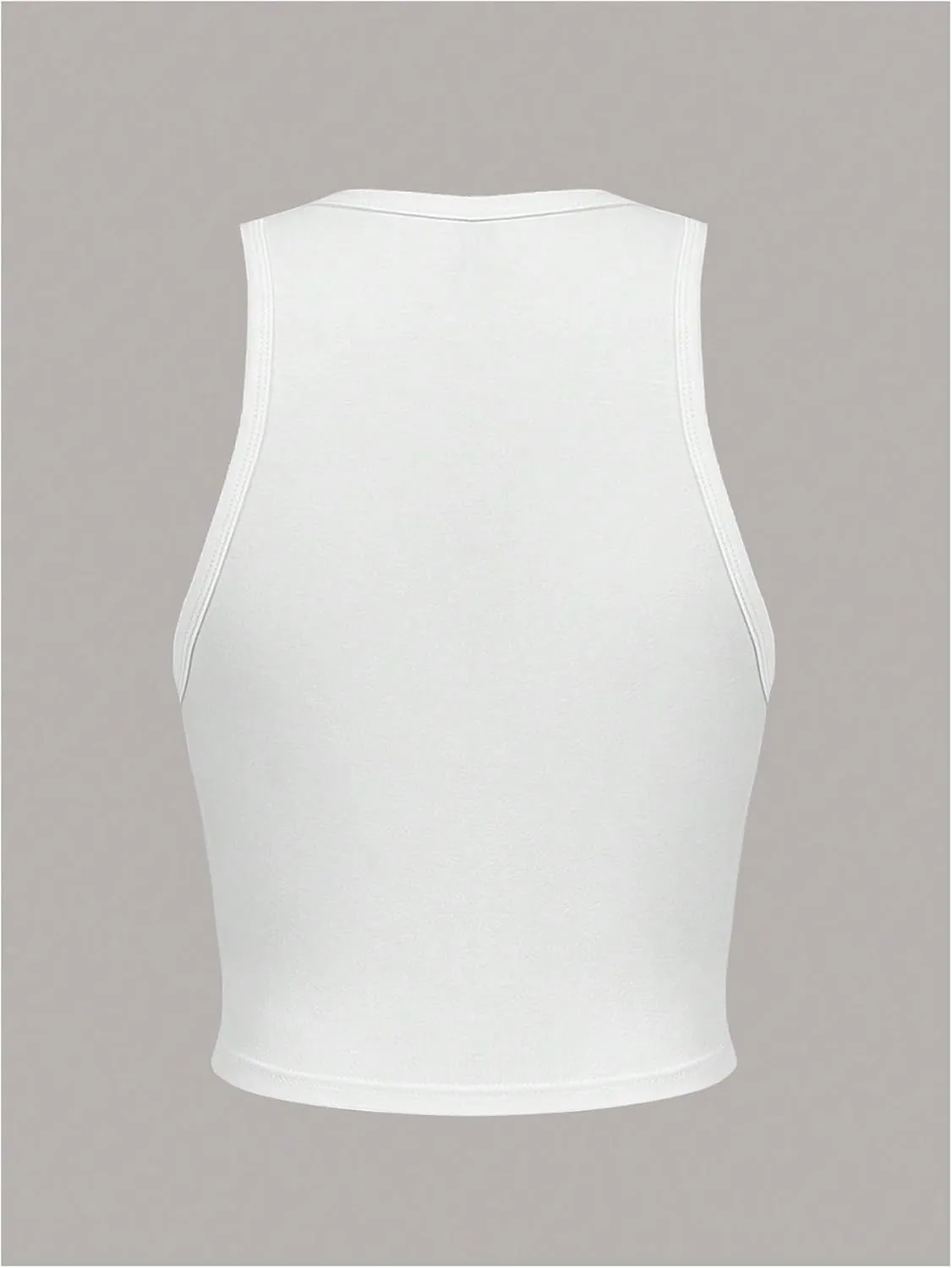 SHENHE Women's Y2k Cherry Tank Top Crew Neck Graphic Fitted Sleeveless Crop Tank Shirt