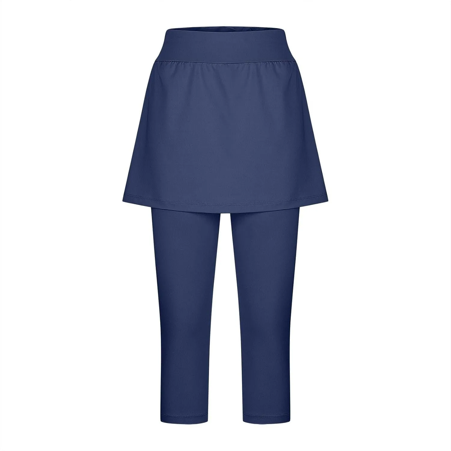 Skirted Leggings for Women 2025 Summer Tennis Golf Skorts Capris Gym Yoga Legging with Skirts