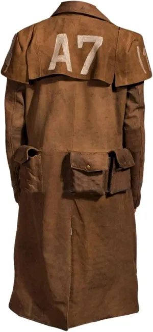 Suede Leather Duster Coat Mens - New Vegas Armor Classic Veteran Ranger Brown Trench Coat