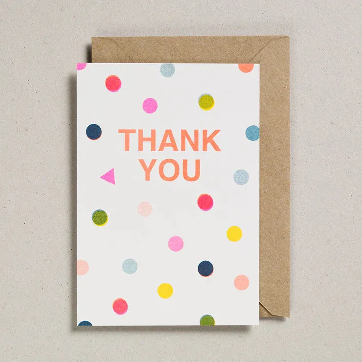 Thank You Spots Riso Card