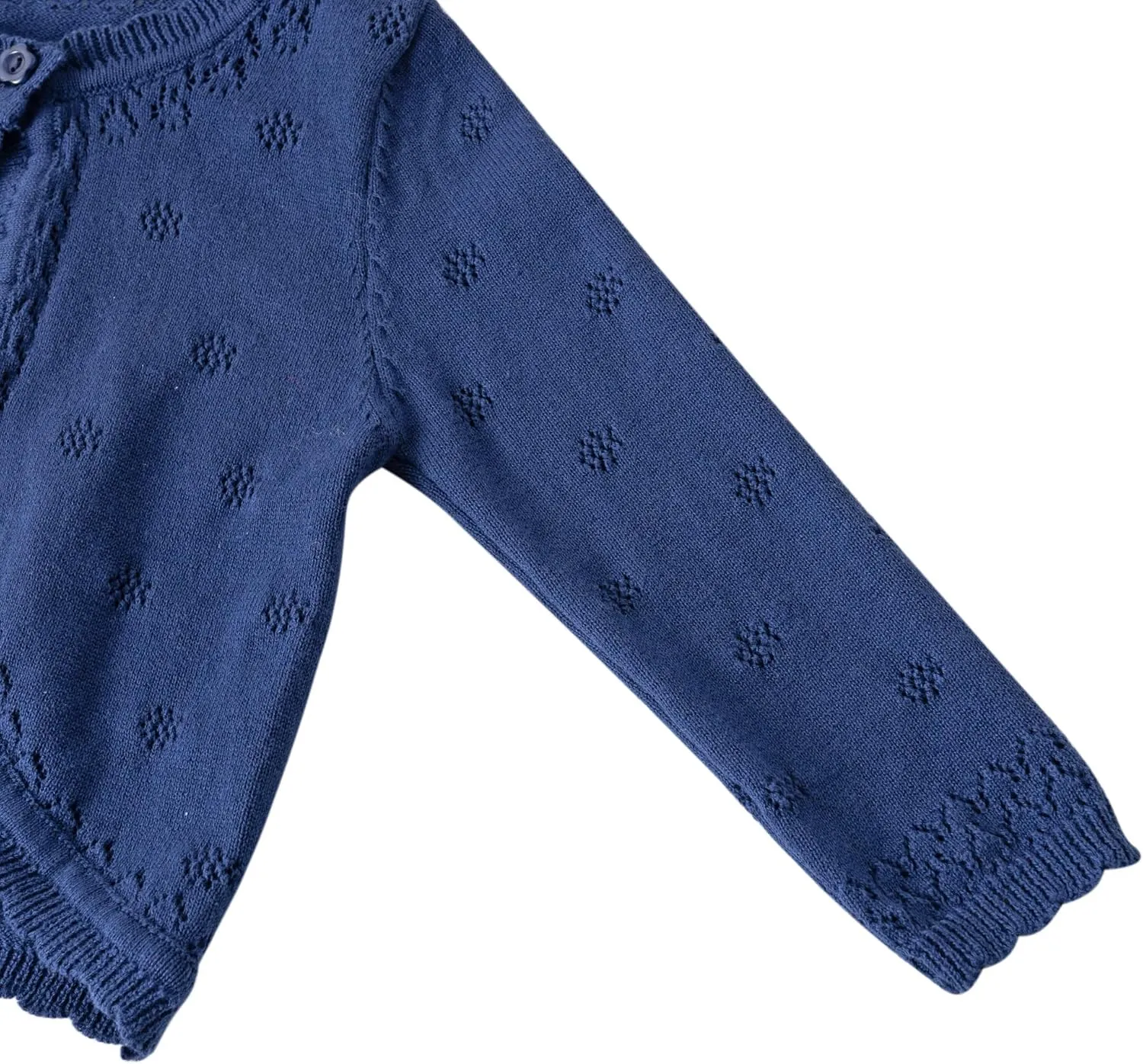 Toddler Girls Knit Cropped Bolero Shrug Little Kids Long Sleeve Open Front Cardigan Sweater, 6Months-7Years