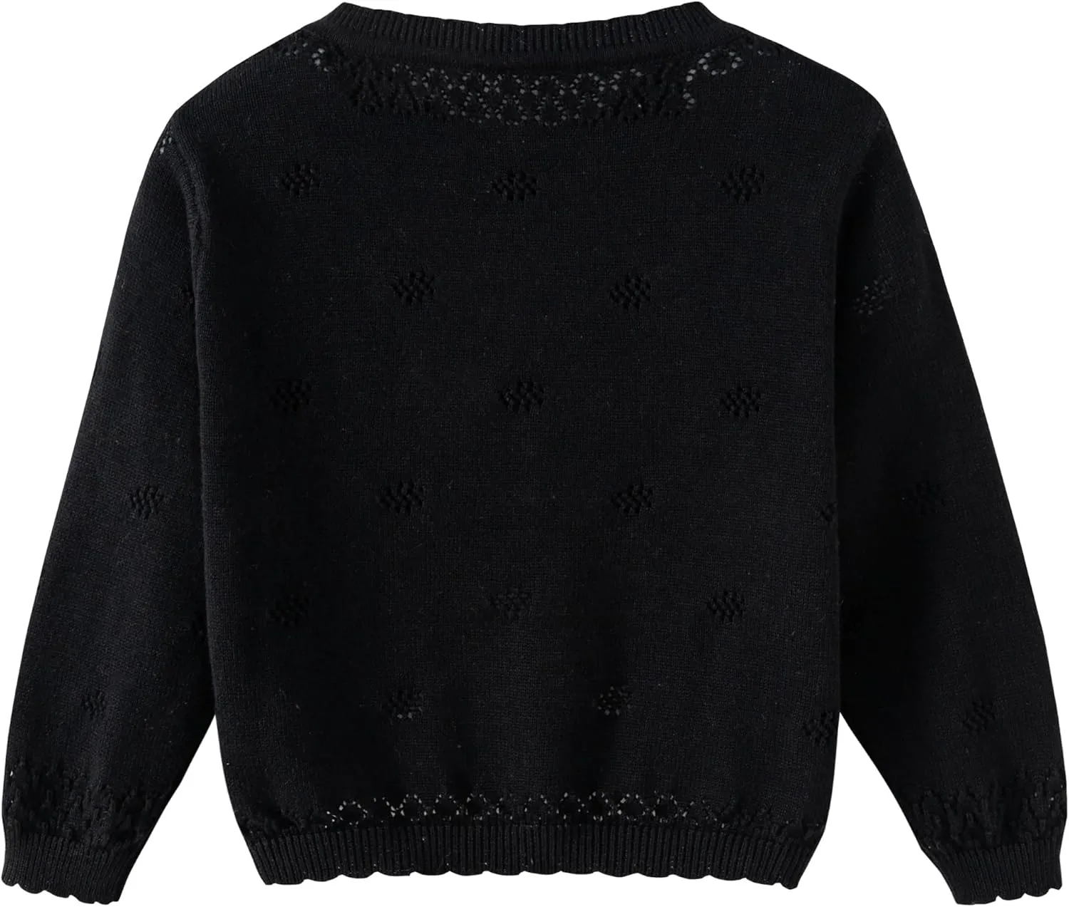 Toddler Girls Knit Cropped Bolero Shrug Little Kids Long Sleeve Open Front Cardigan Sweater, 6Months-7Years