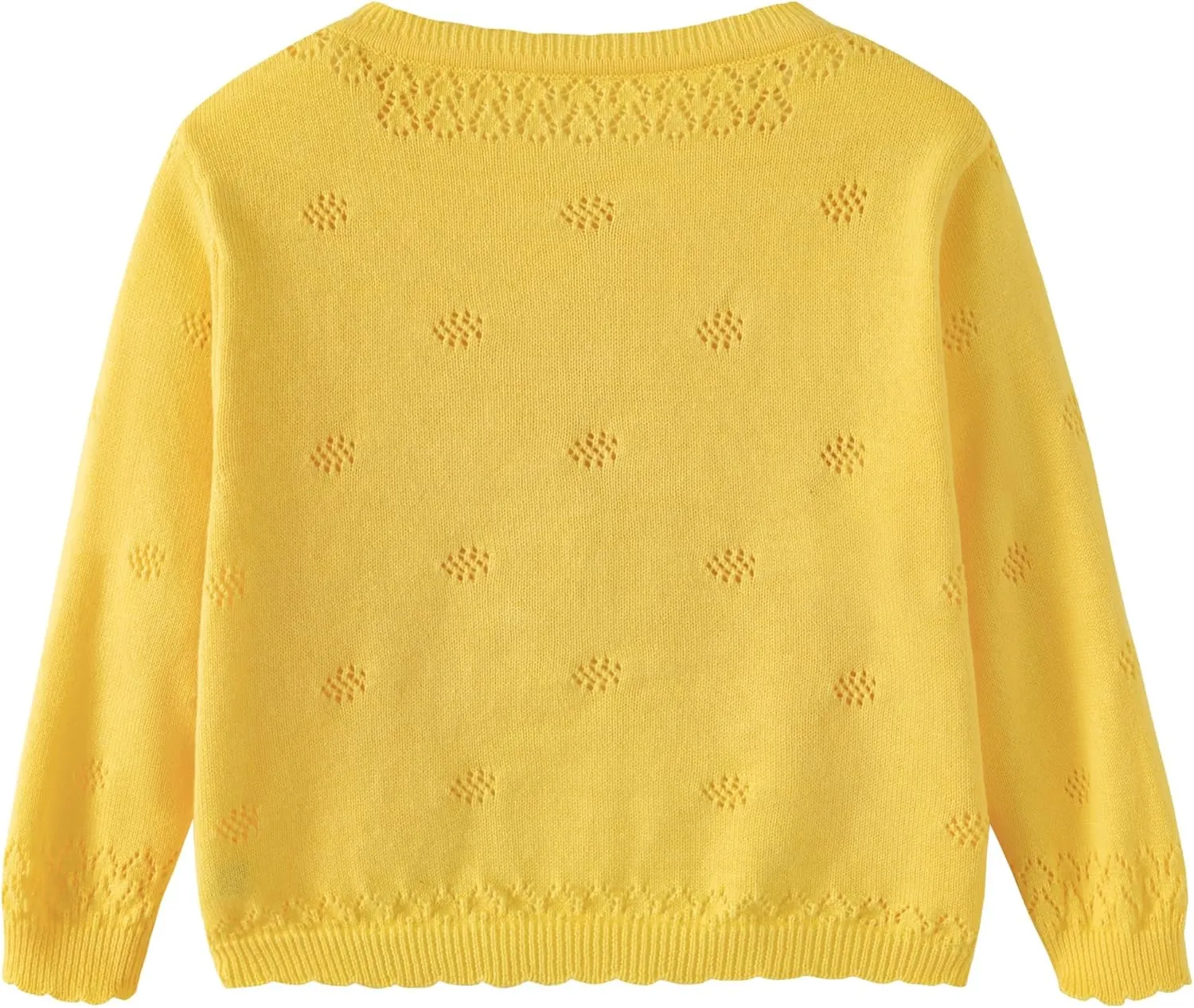 Toddler Girls Knit Cropped Bolero Shrug Little Kids Long Sleeve Open Front Cardigan Sweater, 6Months-7Years
