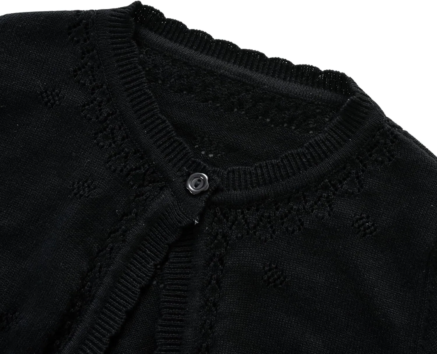 Toddler Girls Knit Cropped Bolero Shrug Little Kids Long Sleeve Open Front Cardigan Sweater, 6Months-7Years