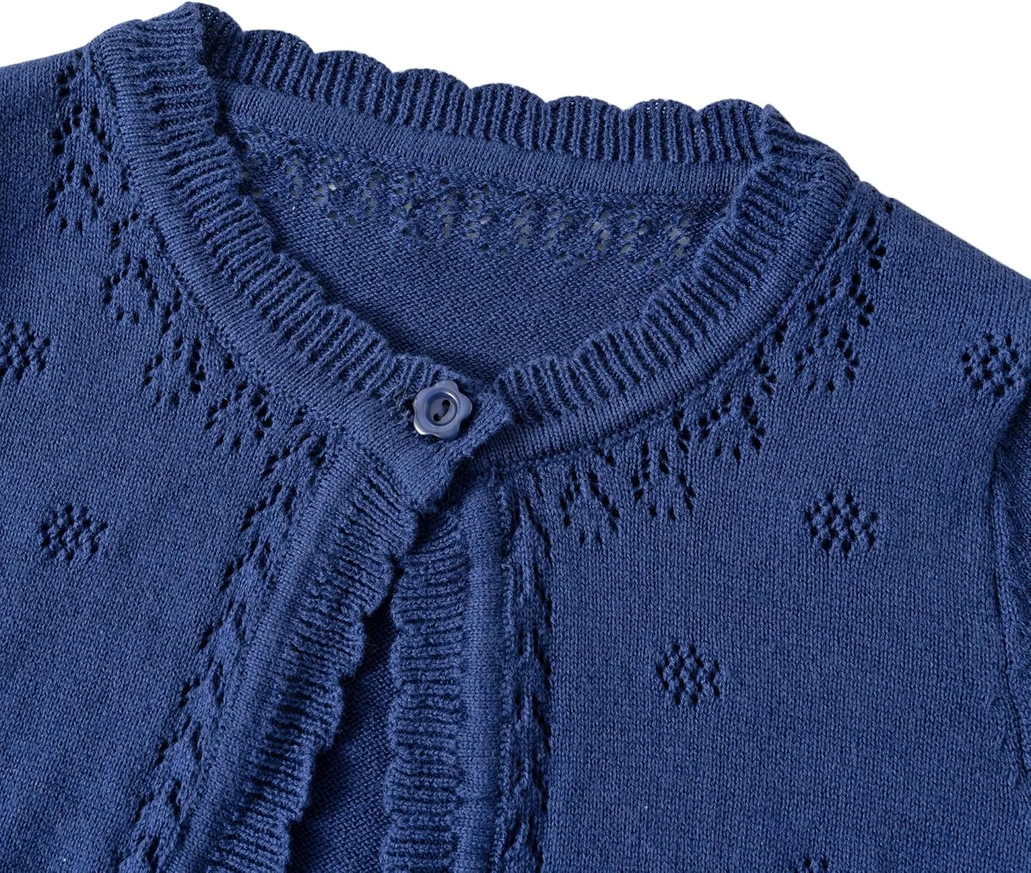Toddler Girls Knit Cropped Bolero Shrug Little Kids Long Sleeve Open Front Cardigan Sweater, 6Months-7Years