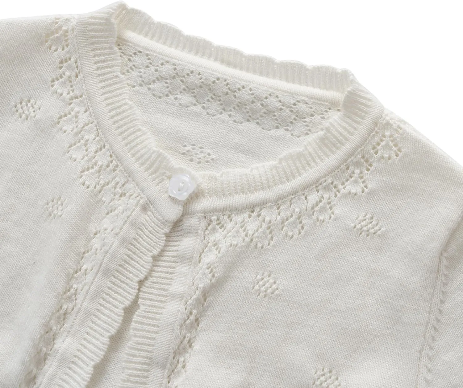 Toddler Girls Knit Cropped Bolero Shrug Little Kids Long Sleeve Open Front Cardigan Sweater, 6Months-7Years