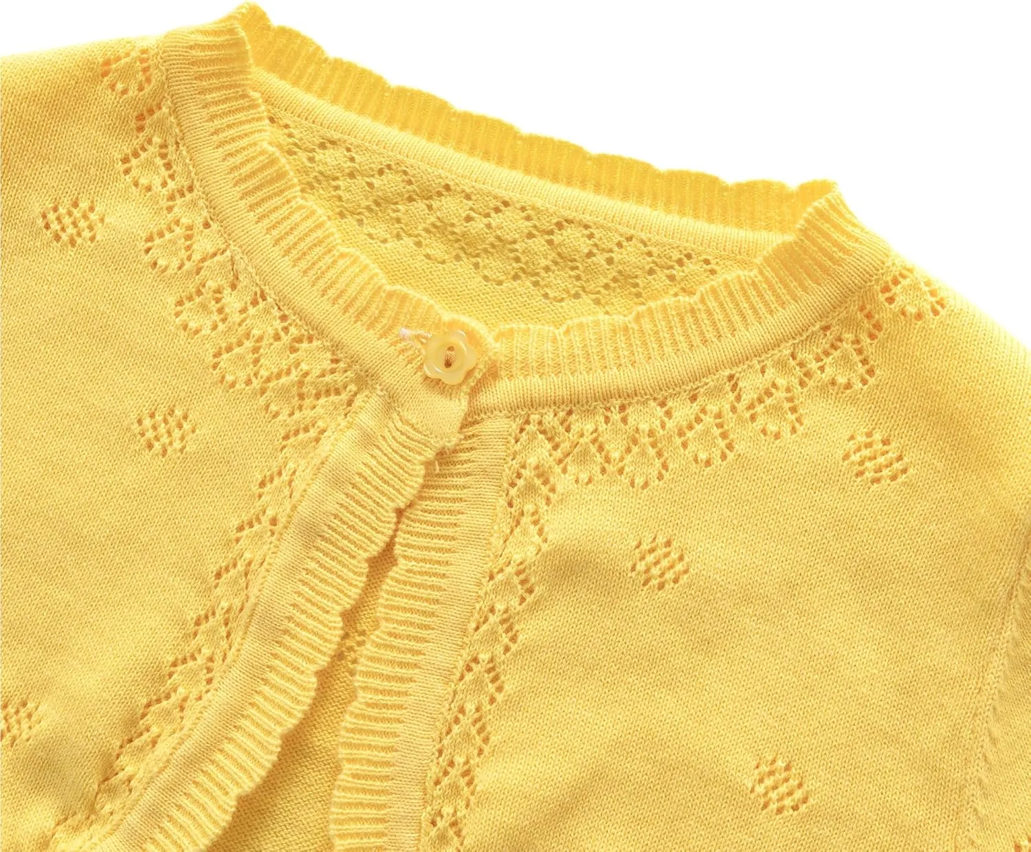 Toddler Girls Knit Cropped Bolero Shrug Little Kids Long Sleeve Open Front Cardigan Sweater, 6Months-7Years