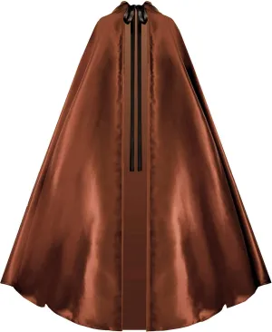 Victorian Historical Steampunk Gothic Hooded Renaissance Cape Cloak (Copper)
