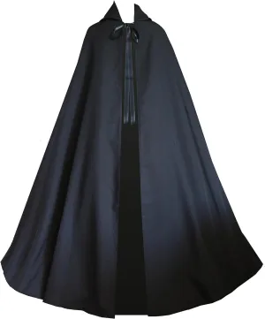 Victorian Vagabond Gothic Steampunk Cloak Medieval Renaissance Shakespeare Black Cape