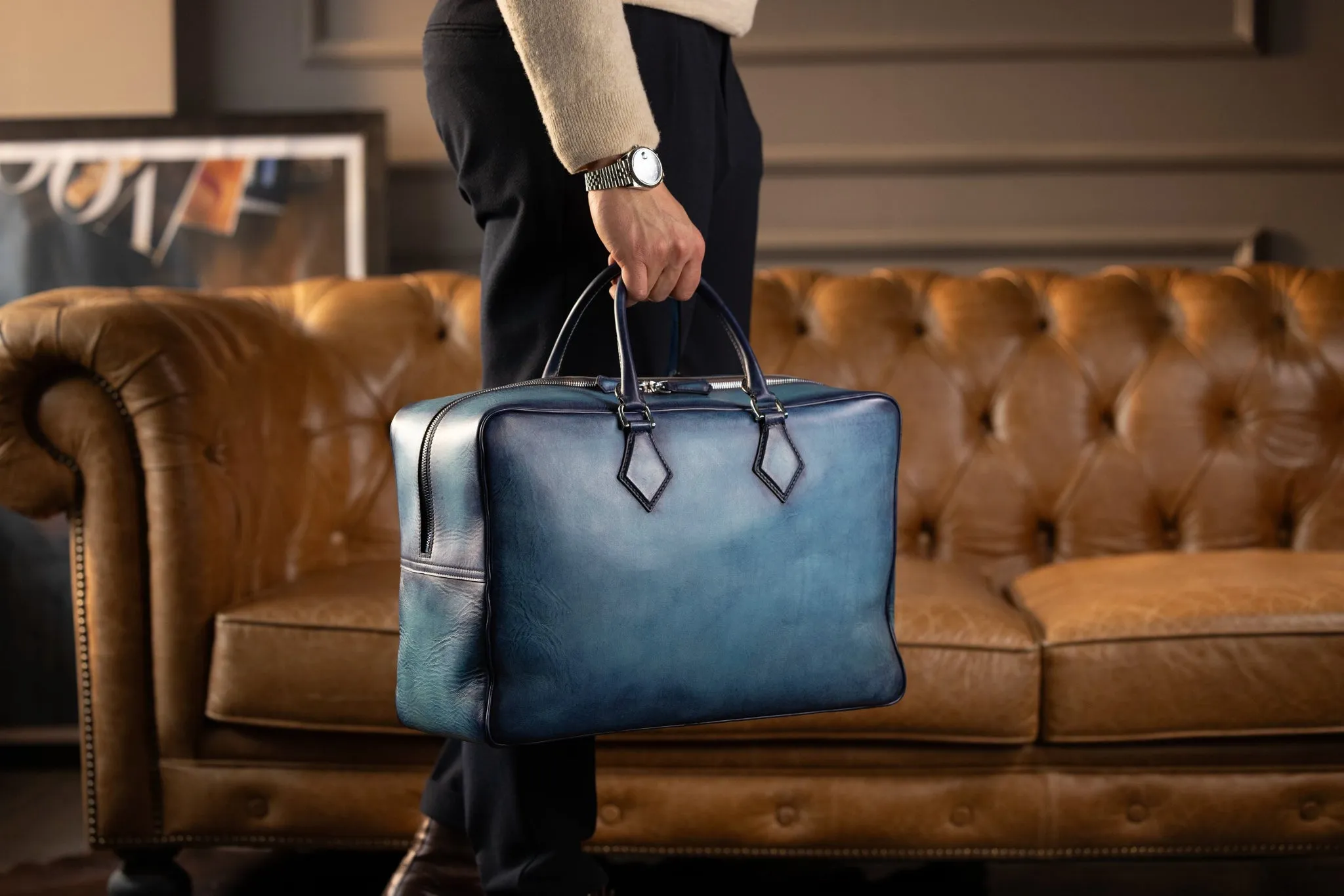 Weekender Bag - Patina Blue