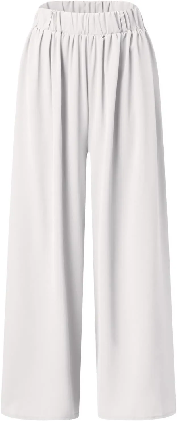 Women's Dressy Pant Suits for A Wedding Women's 3 Piece Set Casual Sexy Solid Color Womens Pant Jumpsuit (White, XXL)